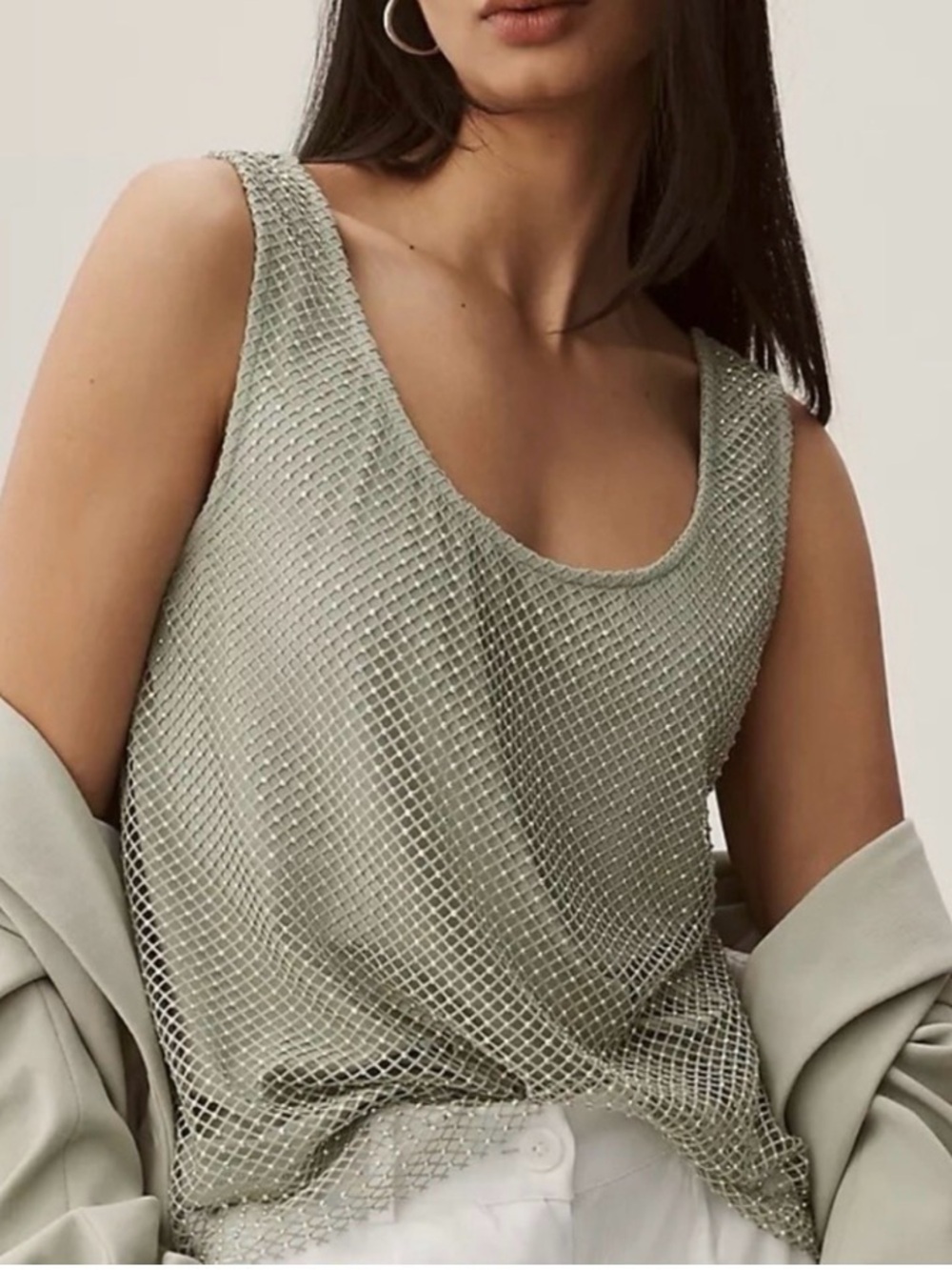Anthropology Sunday in Brooklyn
Rhinestone
Mesh Tank Size M
